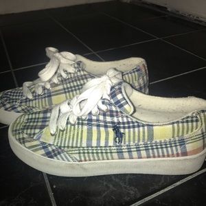 Polo plaid tennis shoes Perfect for spring/summer